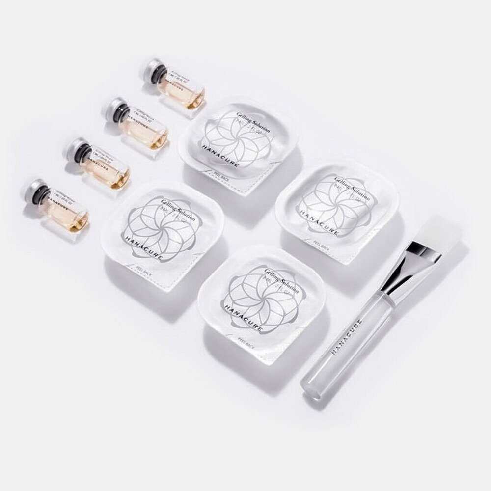 Hanacure Korean Face Mask Set & Nano Emulsion NEW IN BOX